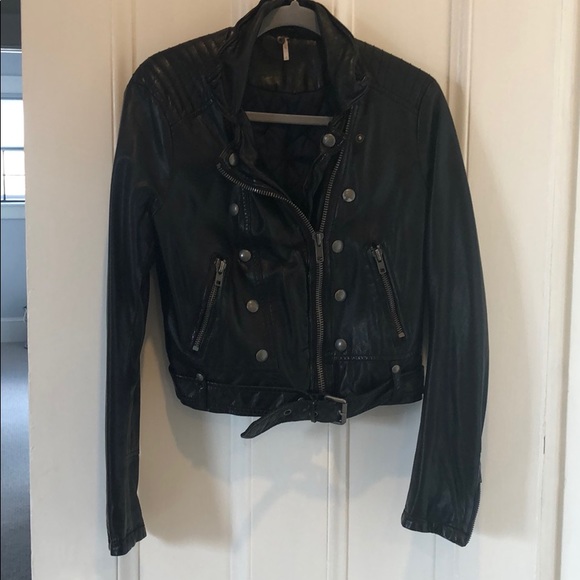 Free People Vegan Leather Jacket! - Picture 1 of 2